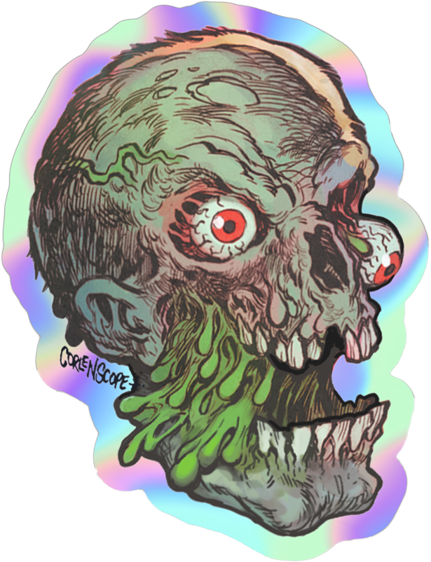 Marsh Zombie Sticker