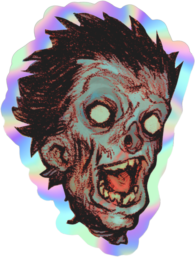 Possessed Head Sticker