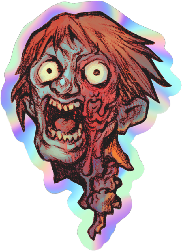 Severed Head Sticker