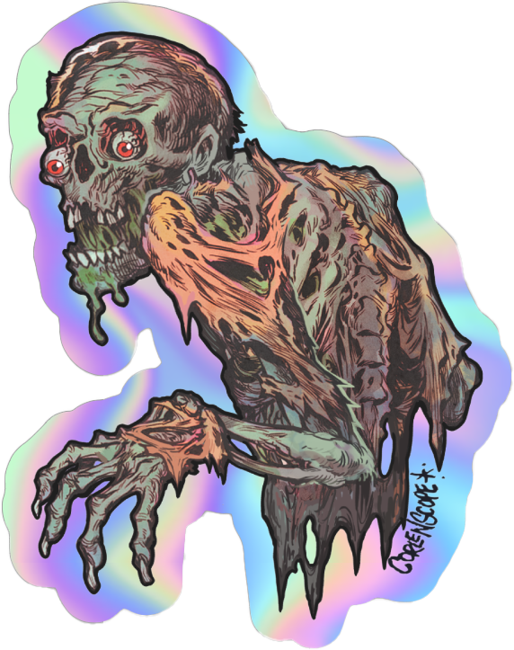 Toxic Zombie Sticker